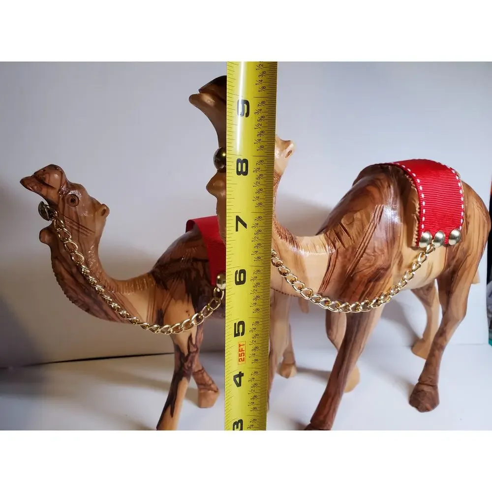 Wooden Camel Figurine - Lot of 2